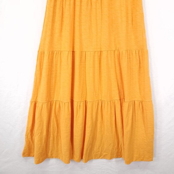 Revolve Nation LTD Josie Midi Dress Size Medium Shirred Square Neck Tiered - Picture 6 of 12